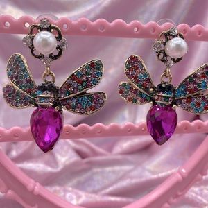 Cute Insect Multicolored Earrings